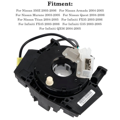 Molla dell'orologio del volante 25567-CD025 per Nissan 350Z