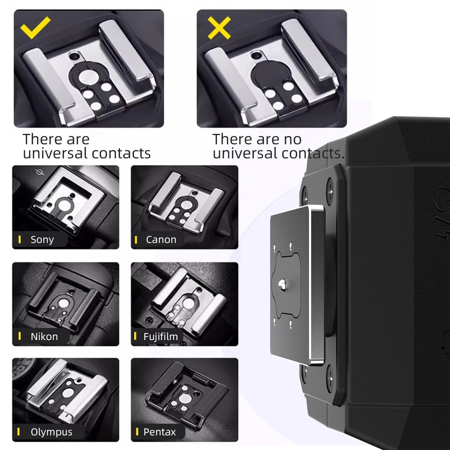 F02 Mini Flash Light Micro Slitta per Fotocamera Singola Luce di Riempimento Portatile per Fotografia