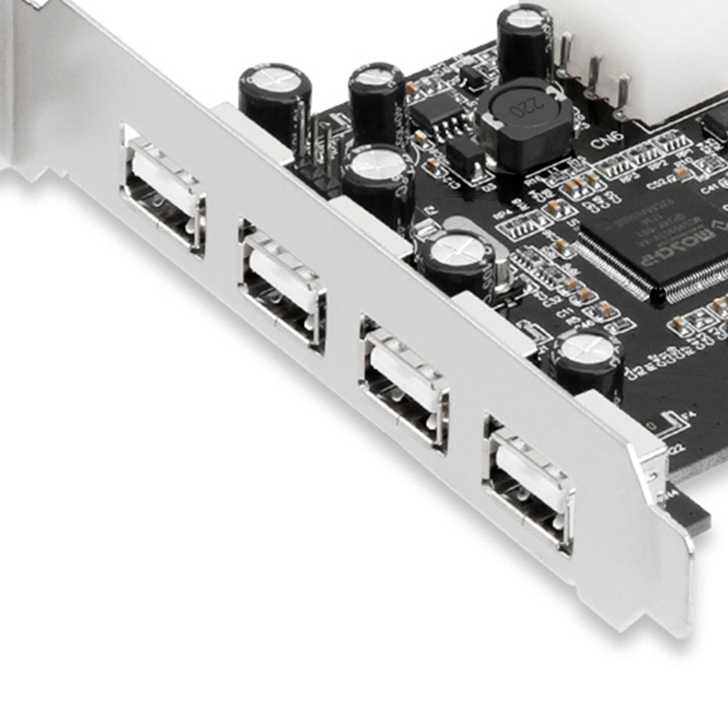 Scheda di espansione HUB 2.0 PCIE a USB 2.0, scheda adattatore Moschip, alimentazione a 4 pin