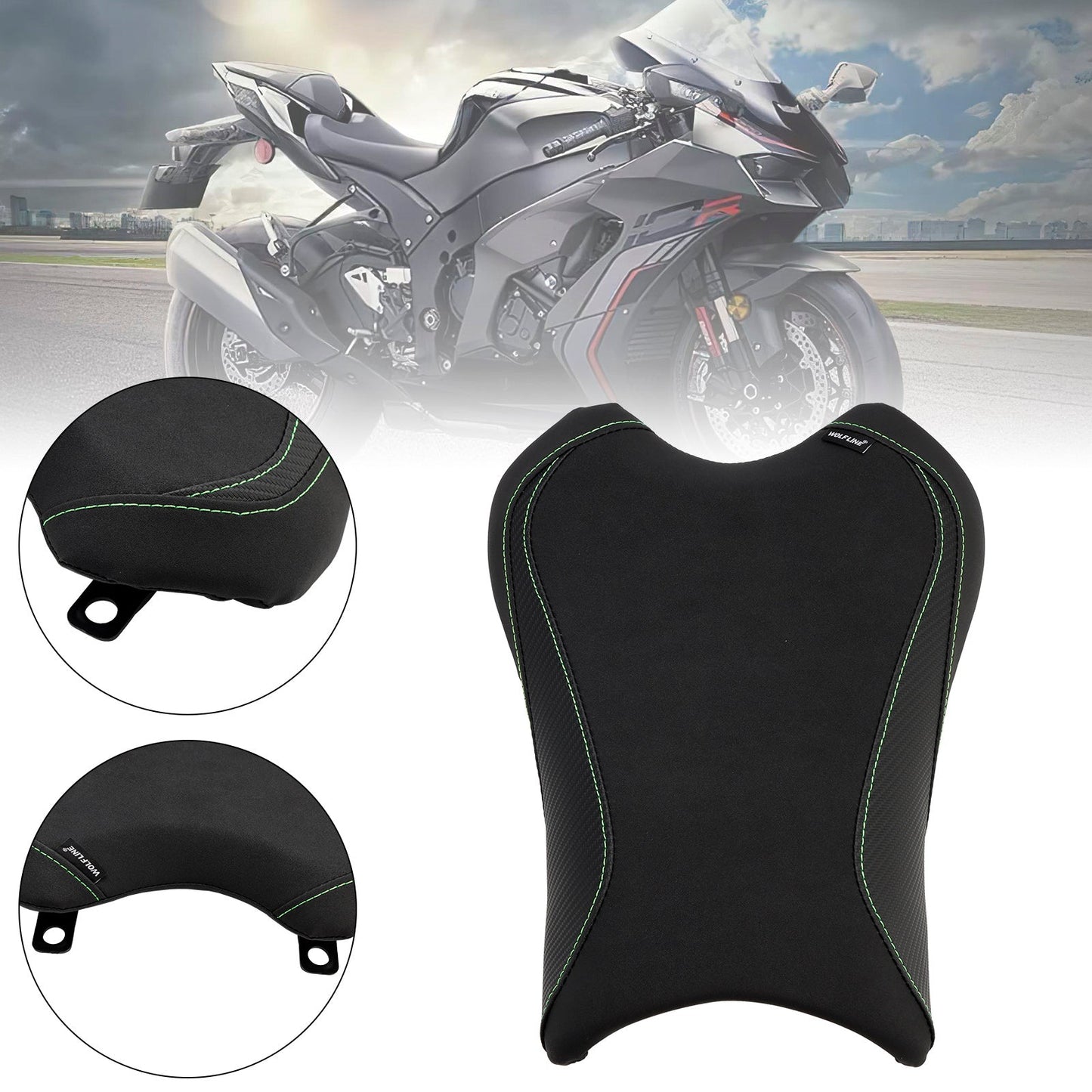 Cuscino per sedile anteriore Raider Cushion Fit per Kawasaki ZX-10R/RR 2021-2023