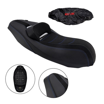 Adatto per Yamaha Nmax155 N-Max 155 2020-2023 Cuscino sedile anteriore Raider per pilota N-Max 155 in PU blu