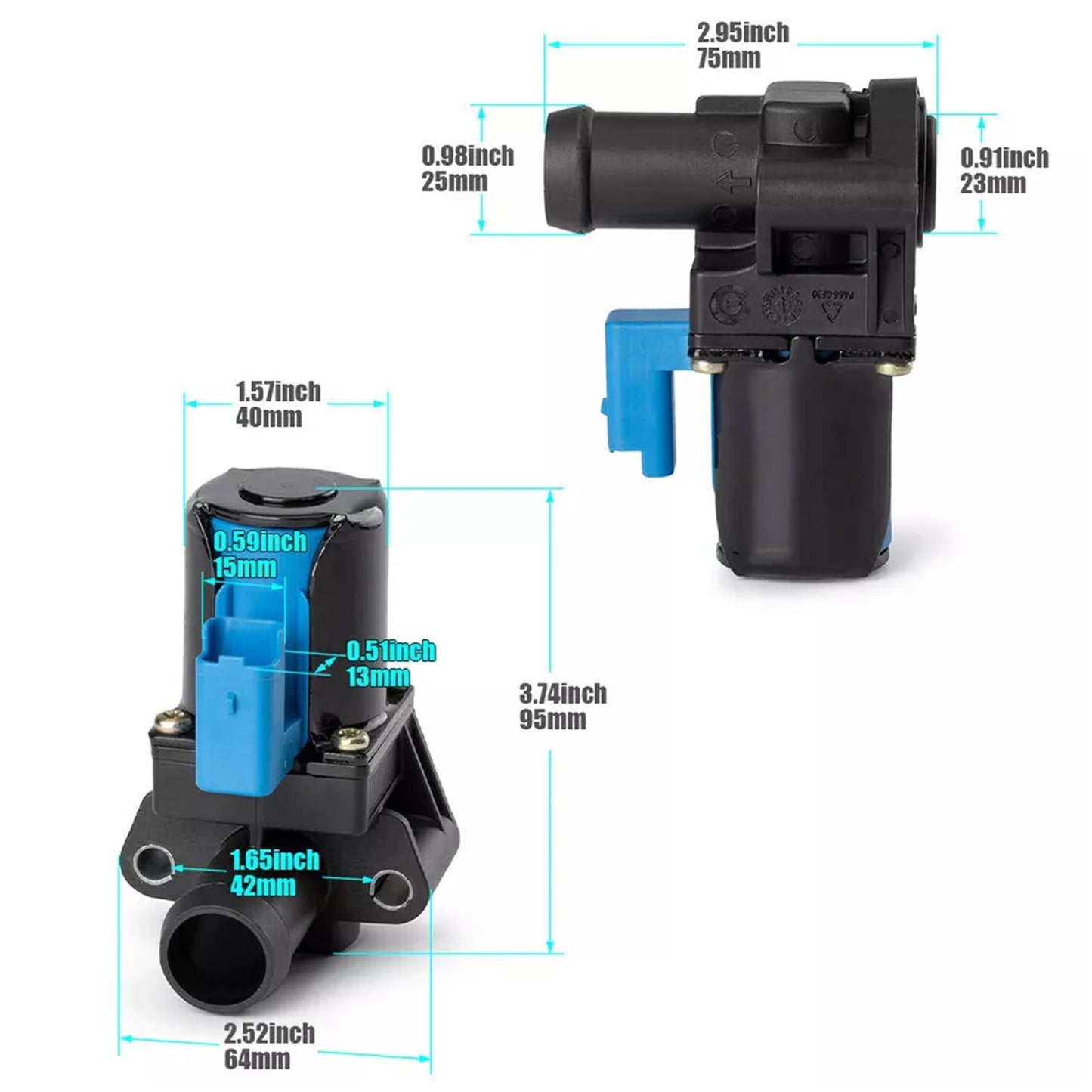 Solenoide della valvola di controllo del riscaldamento, liquido di raffreddamento del motore BM5Z-18495-C per Ford 13-16