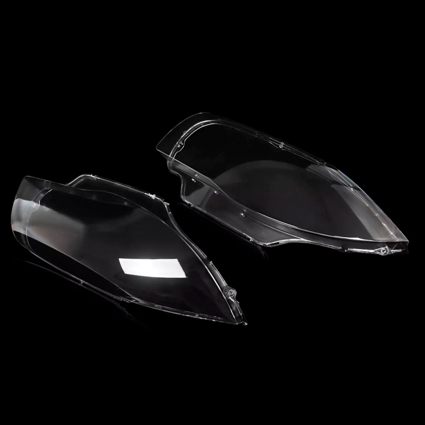 Copertura trasparente in vetro per faro anteriore BMW Serie 1 E81 E82 E87 E88 2 pezzi 2003-2011 63126924486,