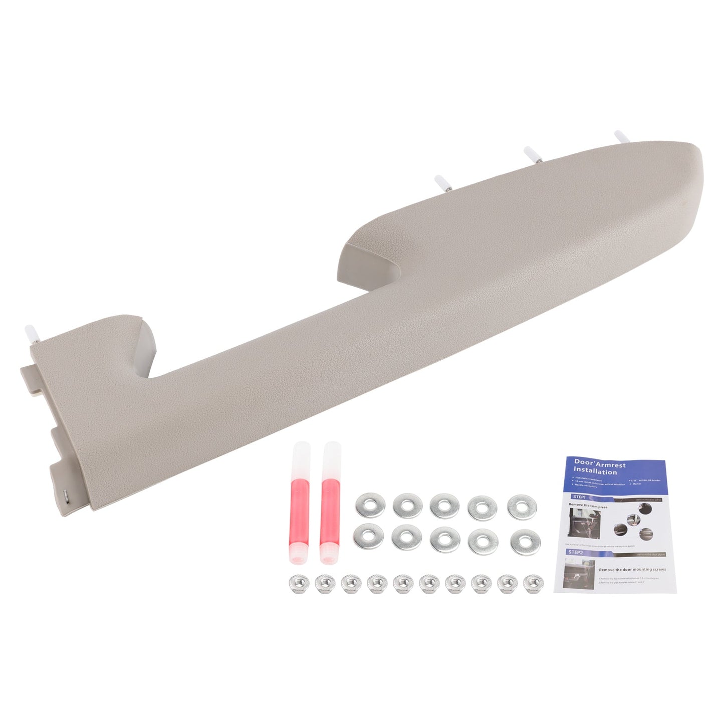 Kit di riparazione per bracciolo anteriore destro per Chevy Silverado 1500 2500HD 2010-2014, colore grigio.