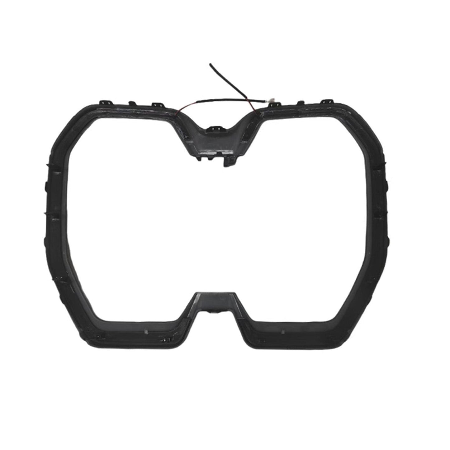 Cornice della griglia anteriore a doppio rene nera per paraurti, compatibile con BMW iX SUV 2022-2025 con LED.