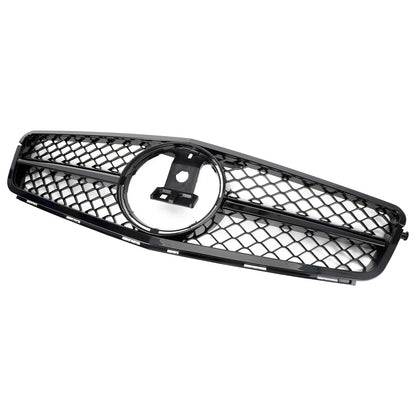 Griglia per paraurti anteriore nera adatta per classe C Benz W204 C300 C350 2008-2014