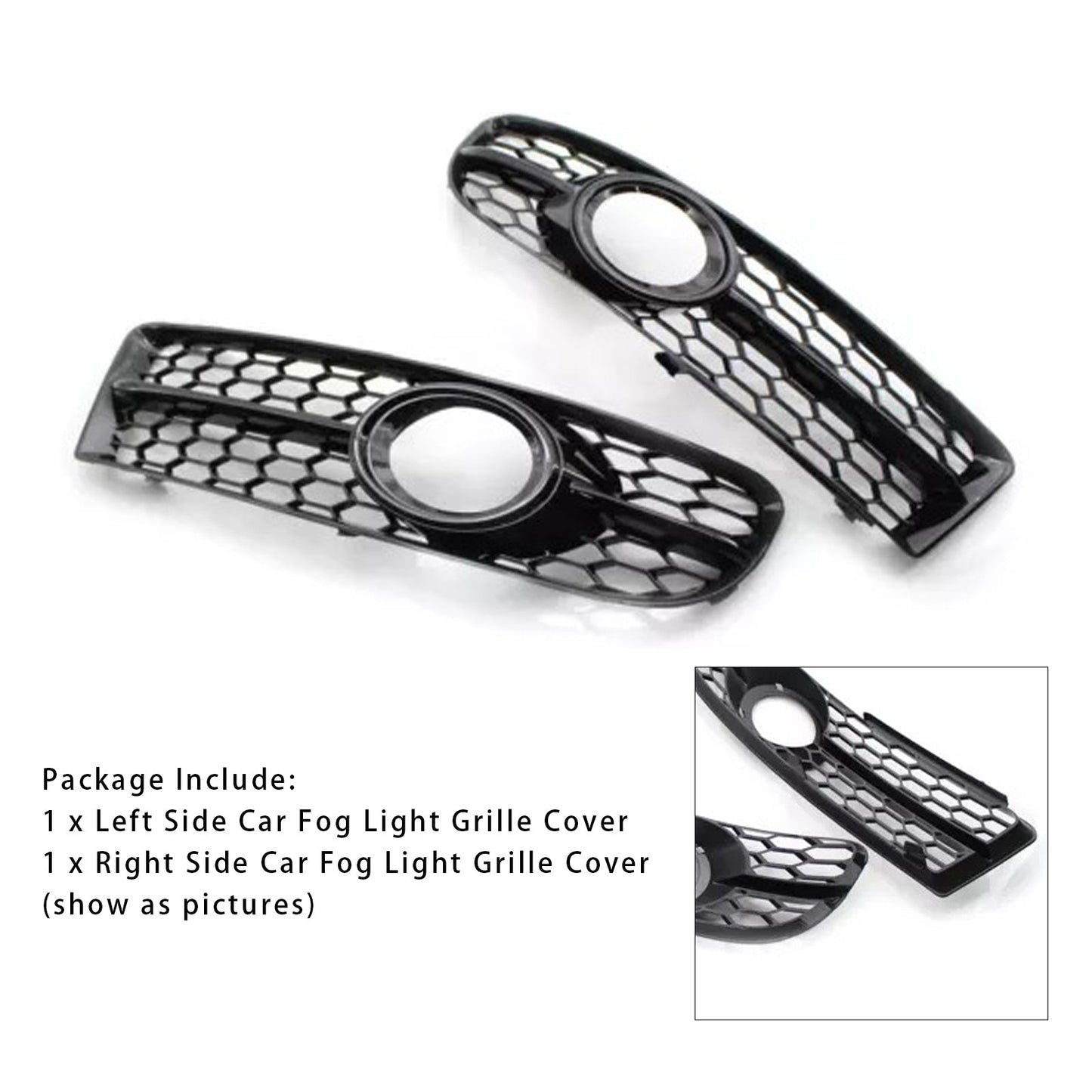8E0807681F Griglia fendinebbia a nido d'ape per paraurti anteriore Audi A4 S-Line S4 2005-2008 8E0807682F