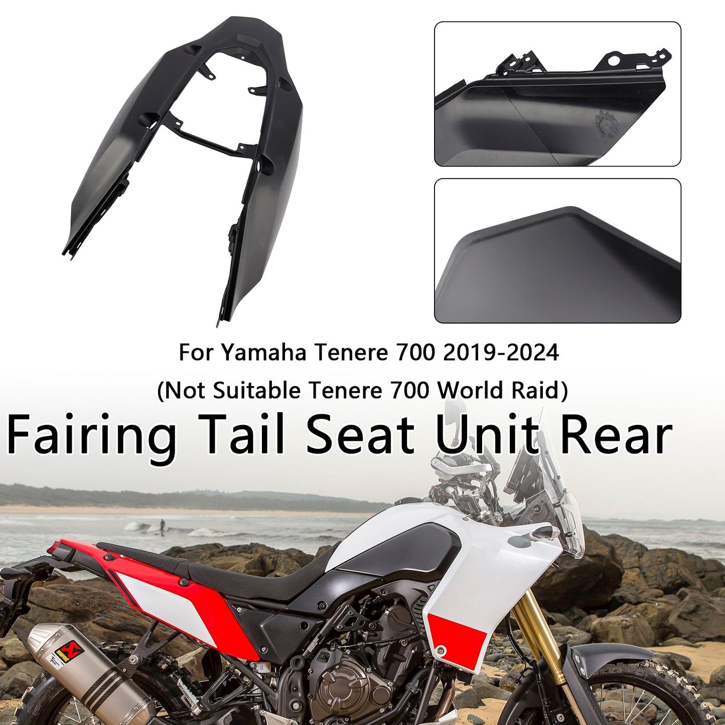 2019-2024 Yamaha Tenere 700 Carenatura Coda Sella Unità Posteriore