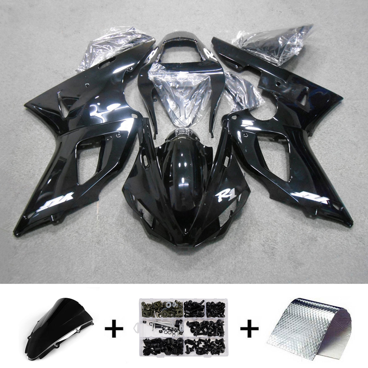 Kit carenatura in plastica ABS a iniezione adatto per Yamaha YZF-R1 2000-2001