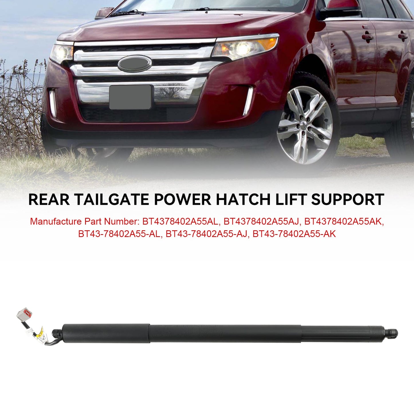 Supporto di sollevamento elettrico per portellone posteriore sinistro o destro Ford Edge 2011-2015 BT4378402A55AL