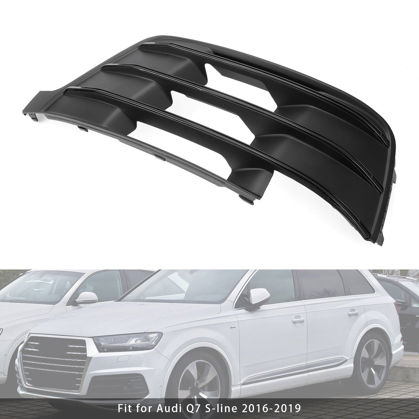 Griglia fendinebbia originale Audi Q7 S-Line 2016-2019 lato sinistro 4M0807681D