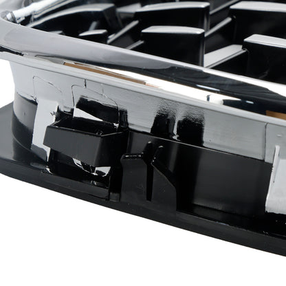 Pair Chrome Diamond Grille For BMW E46 Saloon/Touring Facelift 2002-2005 4Dr