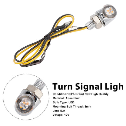 Indicatore di direzione a LED da 12 V, 8 mm, universale per moto Honda
