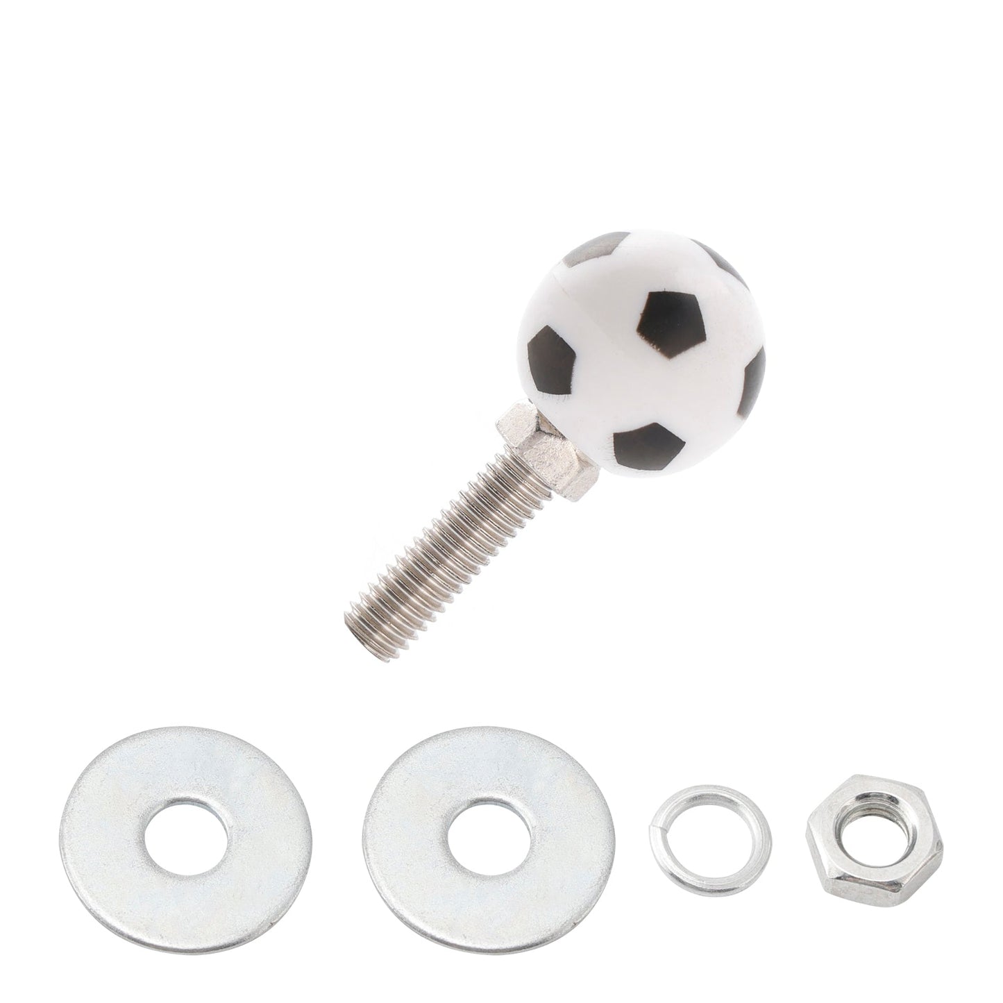 2x Bullone per targa CALCIO personalizzato Vite in plastica per moto Chopper Trike