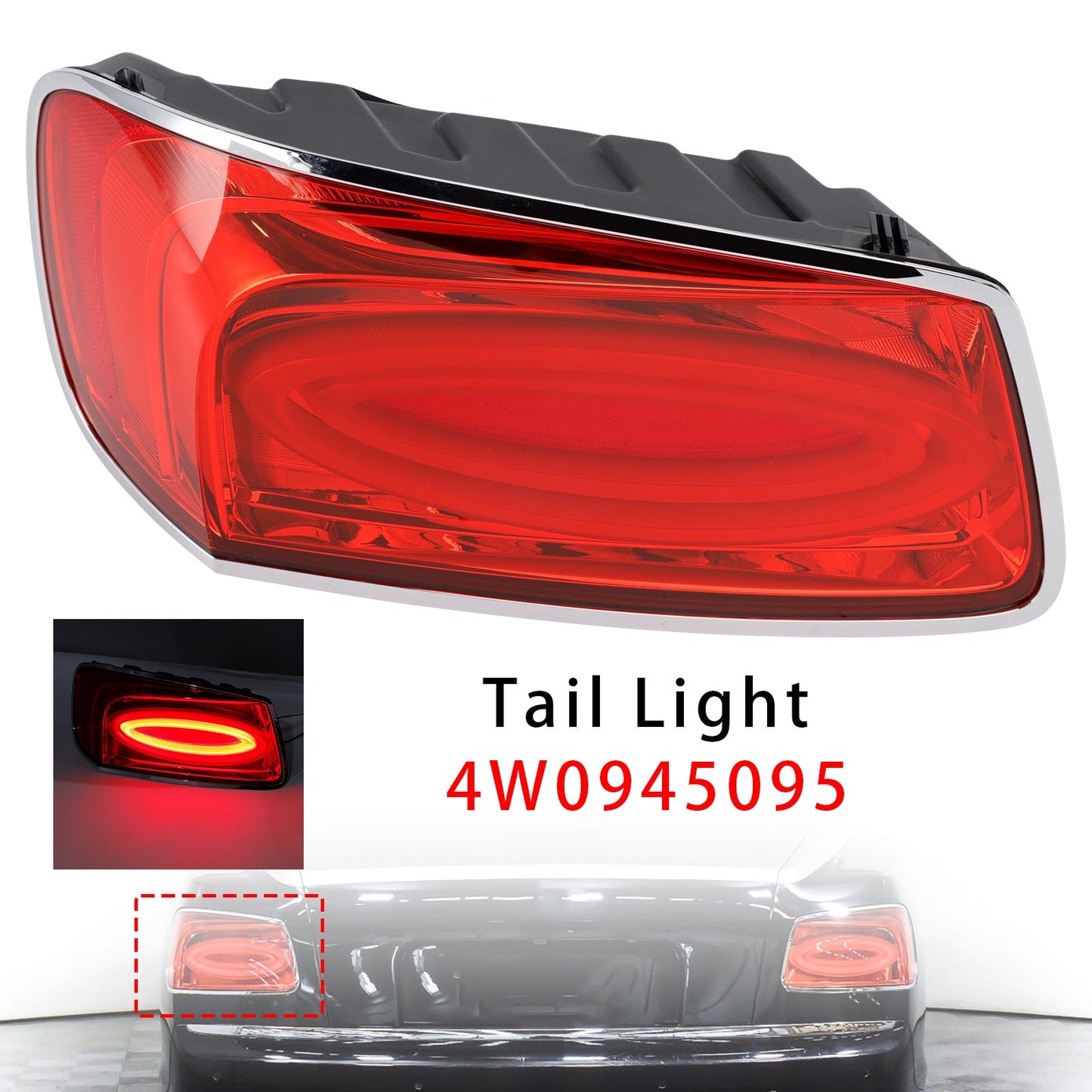 Fanale posteriore sinistro per Bentley Flying Spur 4.0L 6.0L (2013-2019) Codice articolo: 4W0945095