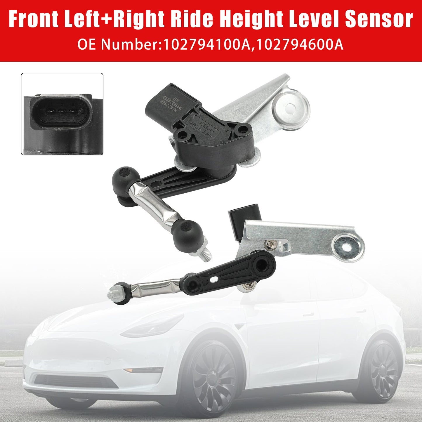 Sensore di livello altezza anteriore sinistro e destro per Tesla Model S 2012-2021 e Model X 16-21