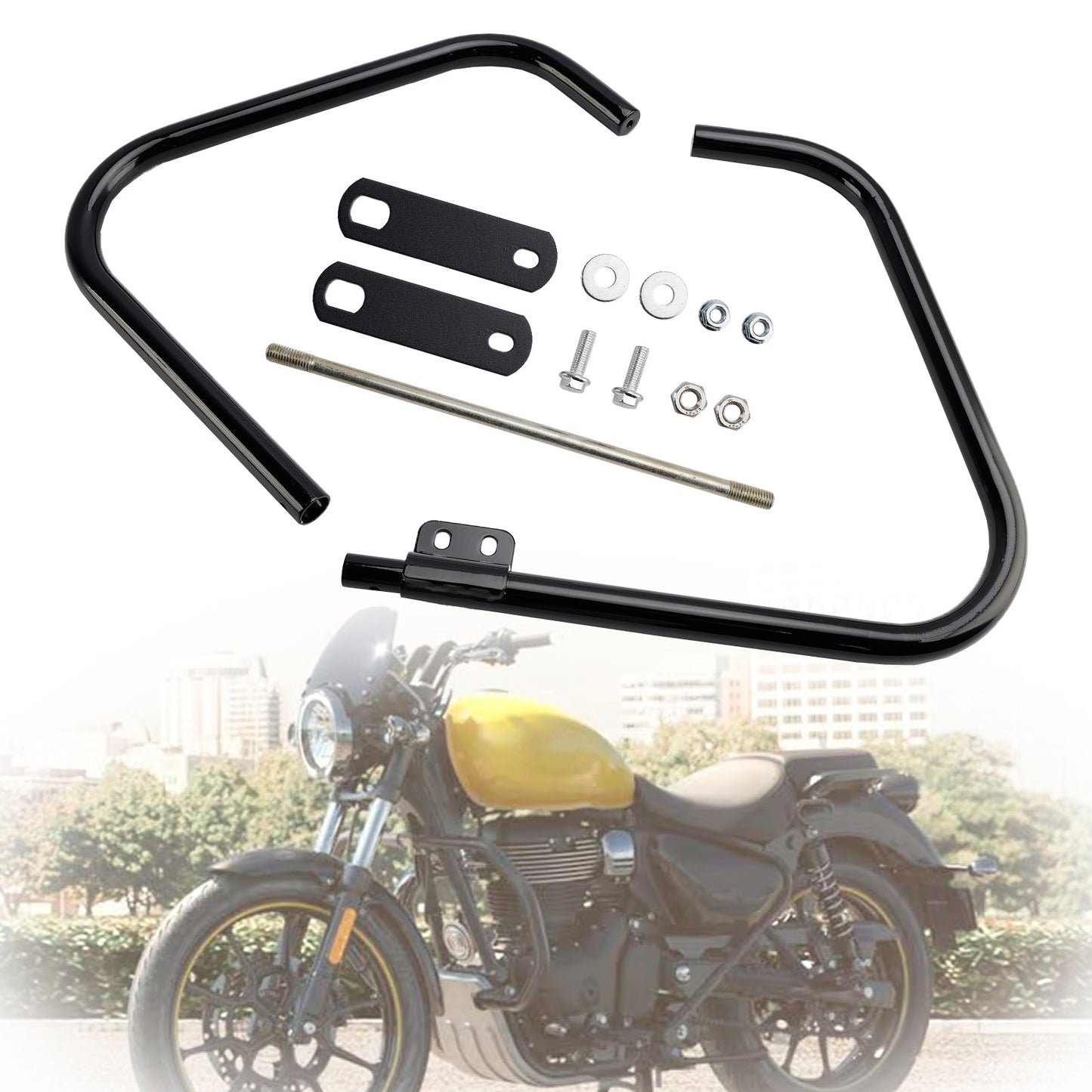 Barra di protezione motore paraurti nuova Royal Enfield Bullet 350