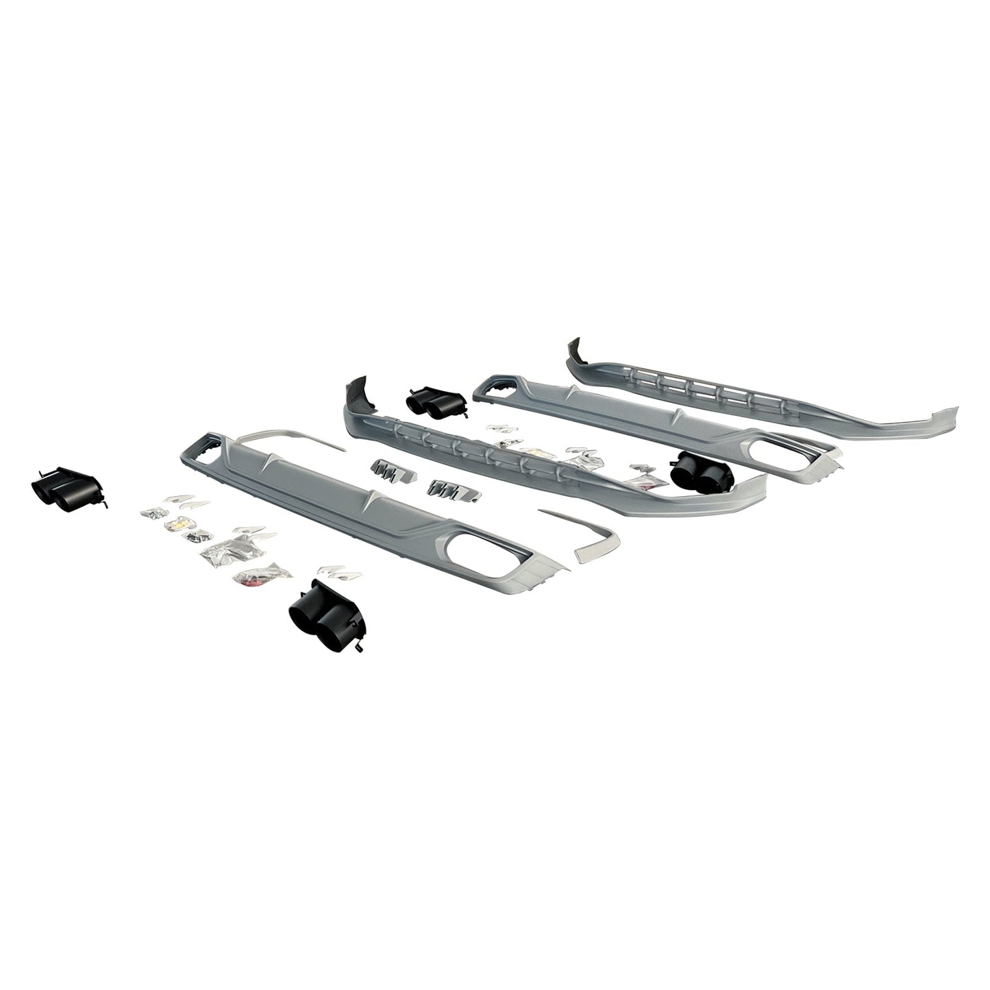 Kit carrozzeria e paraurti in stile ABT per Audi Q8 S-Line MK1 2018-2023.