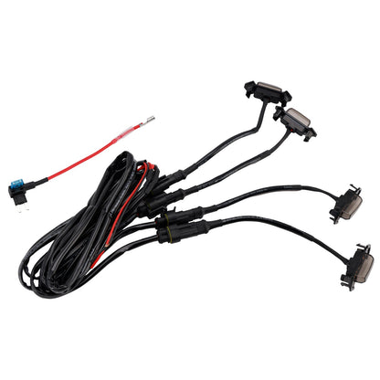 Kit luci LED per griglia anteriore Toyota Tacoma 2016-2023 con lenti fumé color ambra