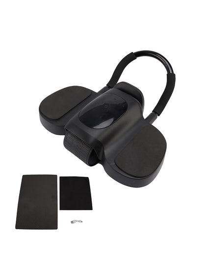 Rullo per addominali aggiornato con timer e core trainer con supporto per il gomito, rimbalzo automatico e display LCD - Include ginocchiere perfette per gli allenamenti a casa Nero