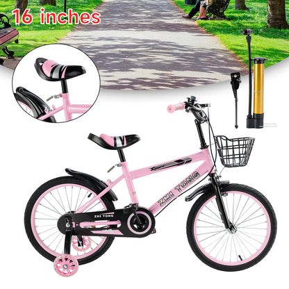 14/16/18 pollici per bambini in bicicletta per bambini ragazzi e ragazze con ruota ausiliaria