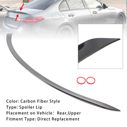 Spoiler posteriore in fibra di carbonio per Mercedes C Classe W206 4 Porta Berlina 2022-2024