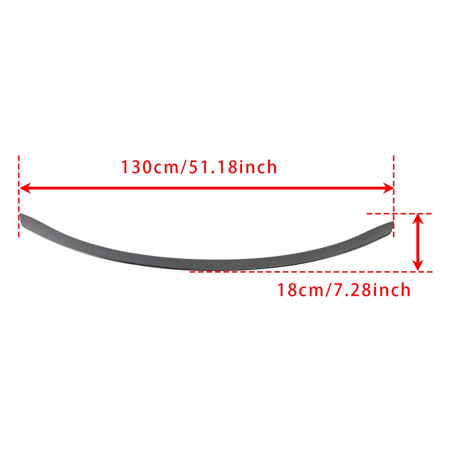 Spoiler posteriore in fibra di carbonio per Mercedes C Classe W206 4 Porta Berlina 2022-2024