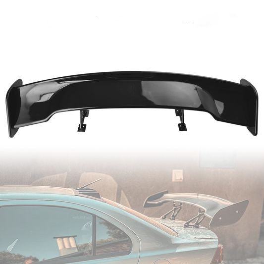 Racing GT Style Down Force Trunk Wing Spoiler lucido nero 57" 145 cm universale