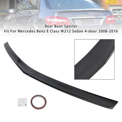 Spoiler posteriore in fibra di carbonio per Mercedes-Benz Classe E W212 2008-2016