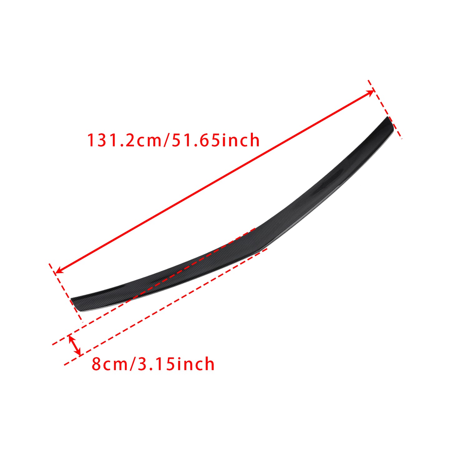 Spoiler posteriore in fibra di carbonio per Mercedes-Benz Classe E W212 2008-2016