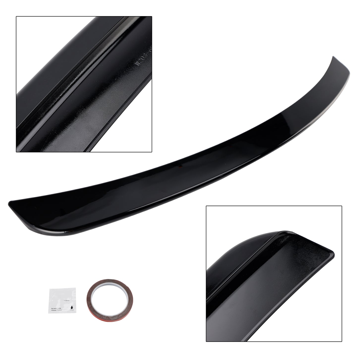 Spoiler posteriore nero lucido Mercedes-Benz Classe C W203 Berlina 2001-2007