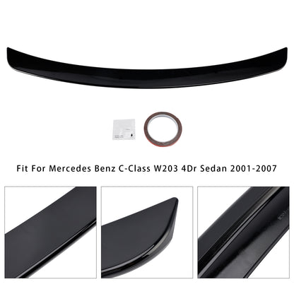 Spoiler posteriore nero lucido Mercedes-Benz Classe C W203 Berlina 2001-2007