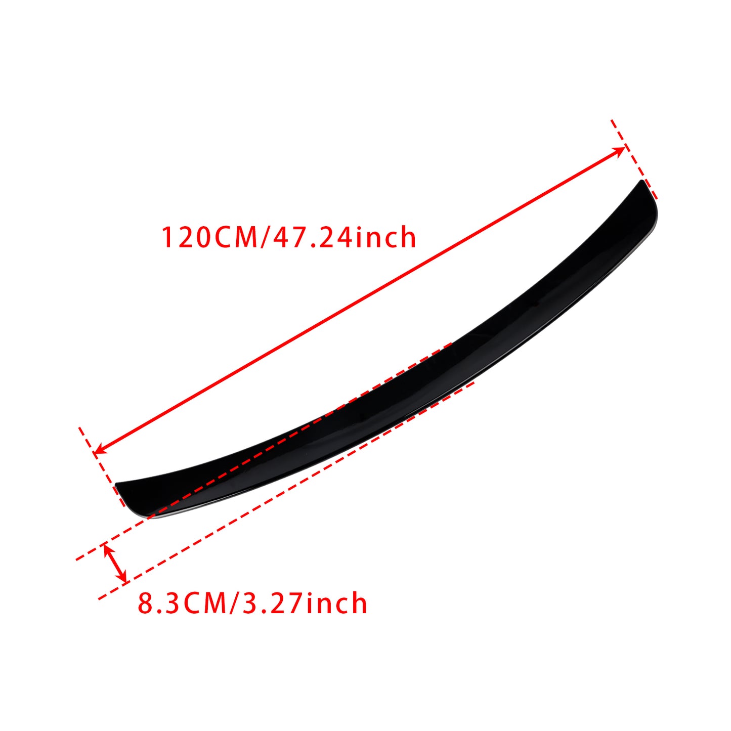 Spoiler posteriore nero lucido Mercedes-Benz Classe C W203 Berlina 2001-2007