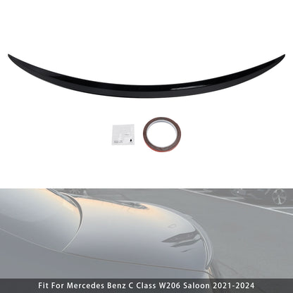 Spoiler posteriore nero lucido C63 Style Mercedes-Benz Classe C W206 2021-2024