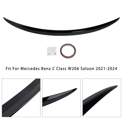 Spoiler posteriore nero lucido C63 Style Mercedes-Benz Classe C W206 2021-2024