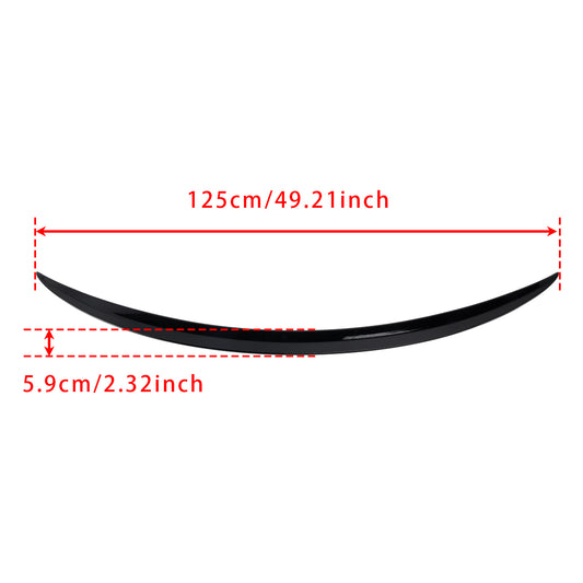 Spoiler posteriore nero lucido C63 Style Mercedes-Benz Classe C W206 2021-2024