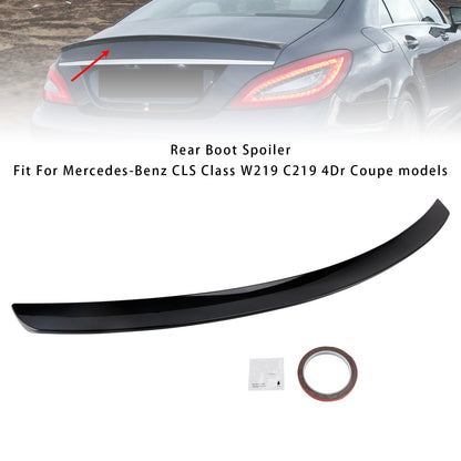 Spoiler posteriore nero lucido Mercedes-Benz Classe CLS W219 CLS63 Style 2005-2010