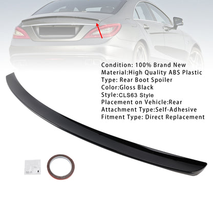 Spoiler posteriore nero lucido Mercedes-Benz Classe CLS W219 CLS63 Style 2005-2010