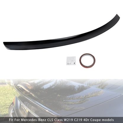 Spoiler posteriore nero lucido Mercedes-Benz Classe CLS W219 CLS63 Style 2005-2010