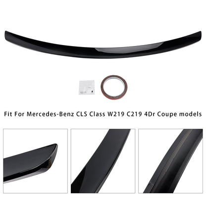 Spoiler posteriore nero lucido Mercedes-Benz Classe CLS W219 CLS63 Style 2005-2010