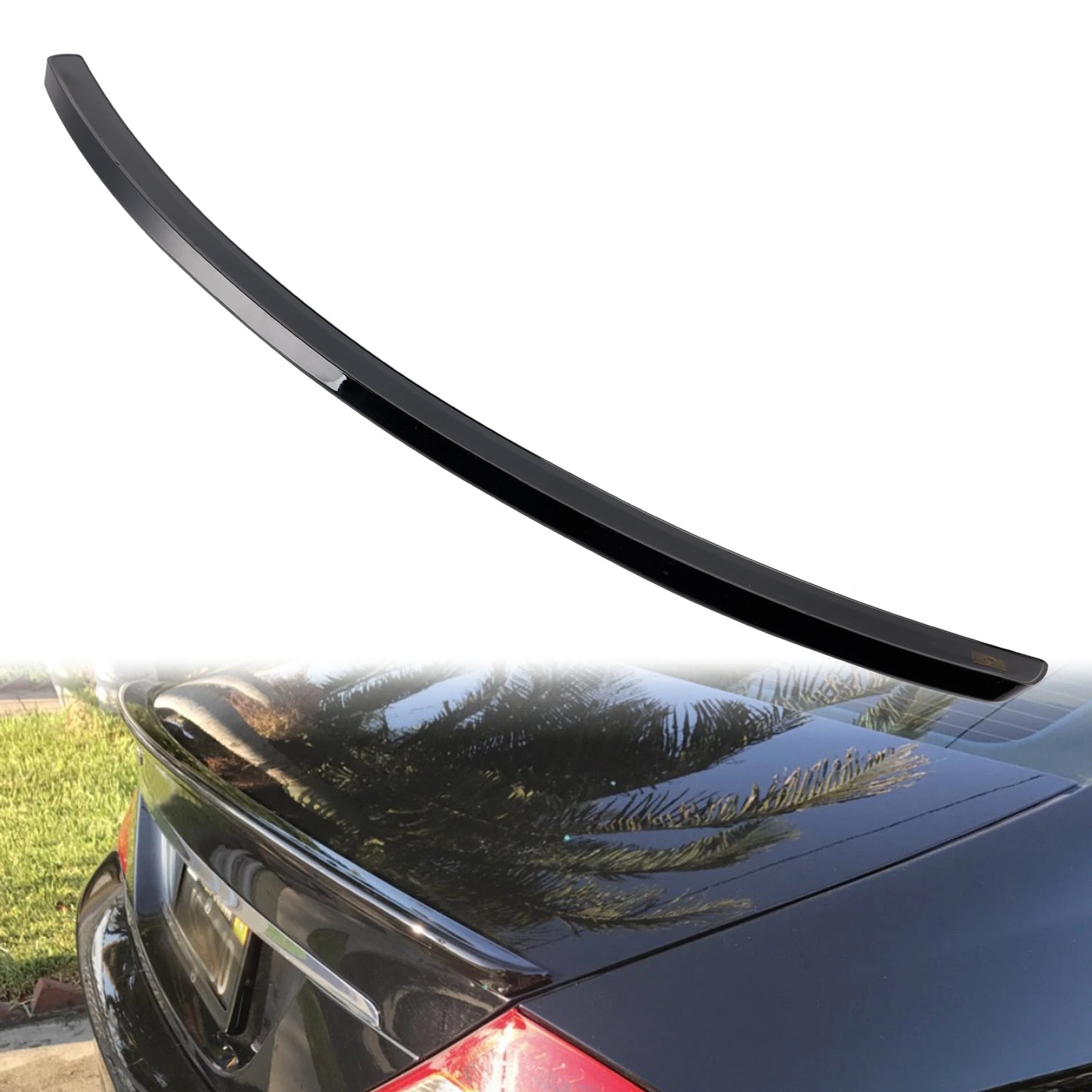 Spoiler posteriore nero lucido Mercedes-Benz Classe CLS W219 CLS63 Style 2005-2010