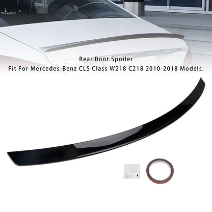 Spoiler posteriore per bagagliaio Mercedes-Benz Classe CLS W218 C218 2010-2018 nero lucido
