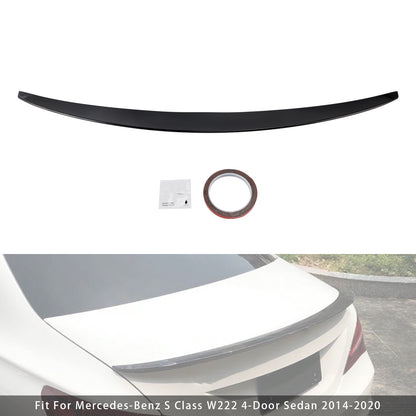 Spoiler posteriore per bagagliaio Mercedes-Benz Classe S W222 2014-2020 nero lucido