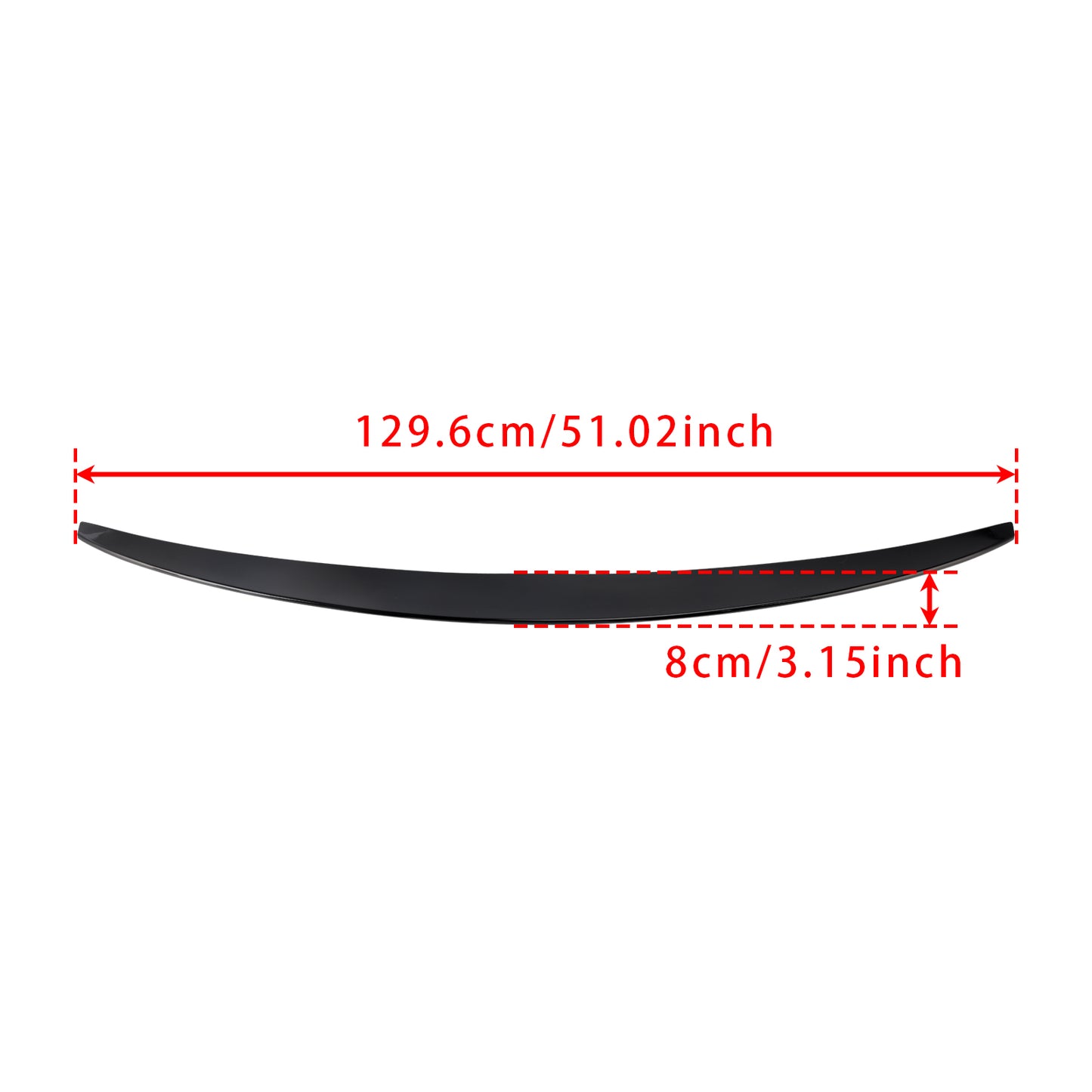 Spoiler posteriore per bagagliaio Mercedes-Benz Classe S W222 2014-2020 nero lucido