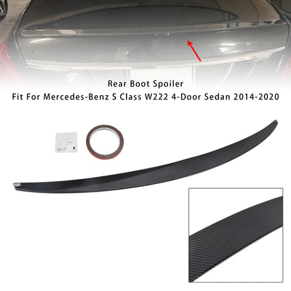 Spoiler posteriore in fibra di carbonio per Mercedes-Benz Classe S W222 2014-2020