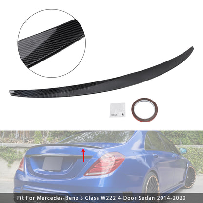 Spoiler posteriore in fibra di carbonio per Mercedes-Benz Classe S W222 2014-2020
