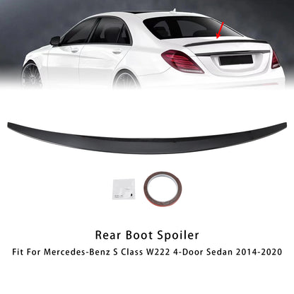 Spoiler posteriore in fibra di carbonio per Mercedes-Benz Classe S W222 2014-2020