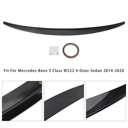 Spoiler posteriore in fibra di carbonio per Mercedes-Benz Classe S W222 2014-2020