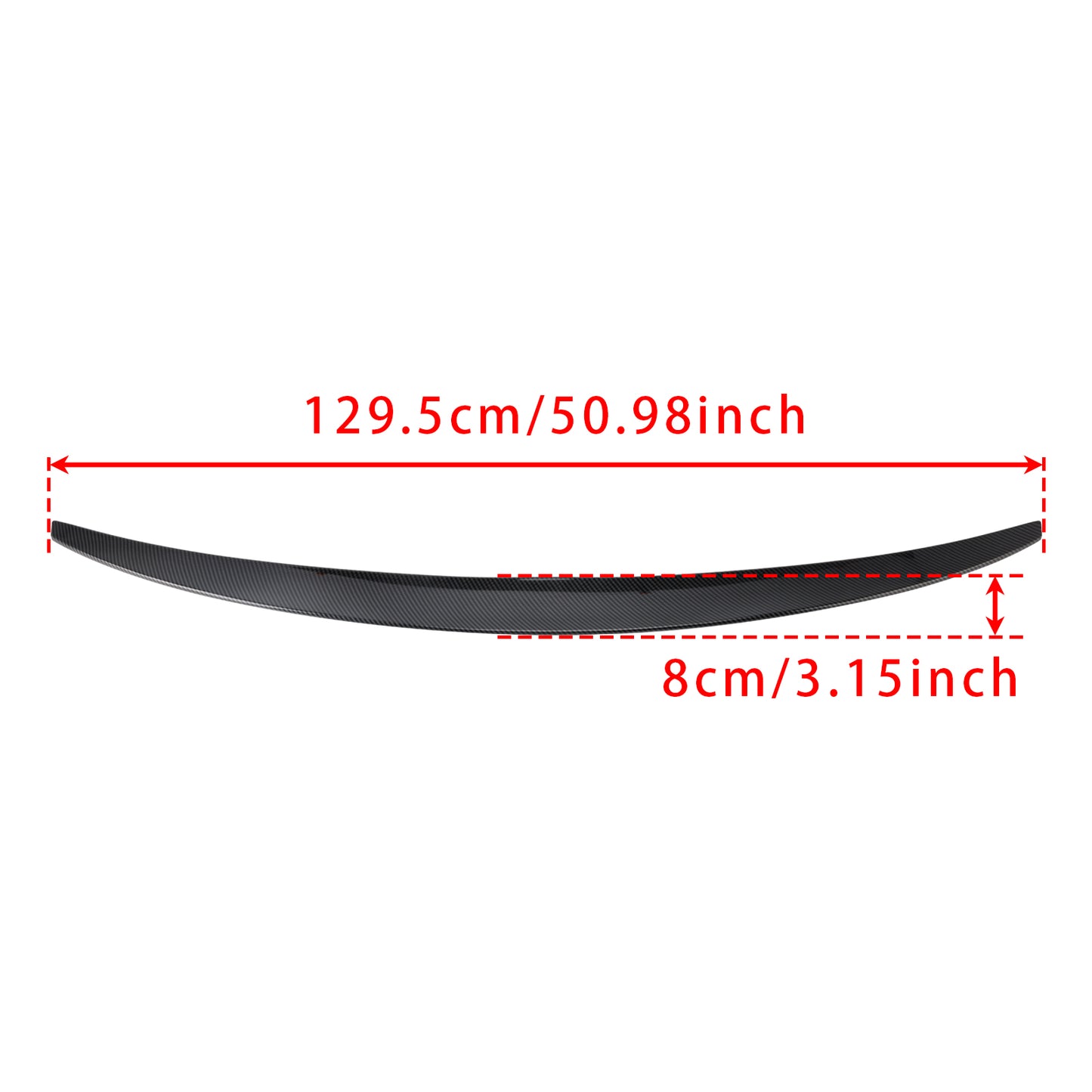 Spoiler posteriore in fibra di carbonio per Mercedes-Benz Classe S W222 2014-2020