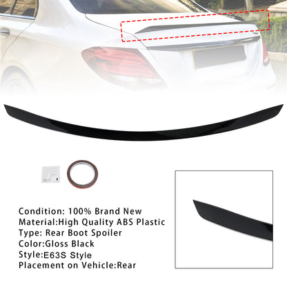 Spoiler posteriore nero lucido Mercedes Classe E W213 E63S Style 2016-2020